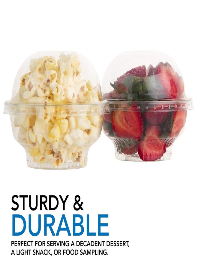 Stock Your Home Mini Clear Plastic Dessert Cups with Lids 5 oz (Set of 50) Small Disposable Parfait Cup, Dome Lid - No Hole, 5-Ounce Party Fruit Containers, Banana Pudding Bowl, Jello, Ice Cream, Desserts Container - Image 5
